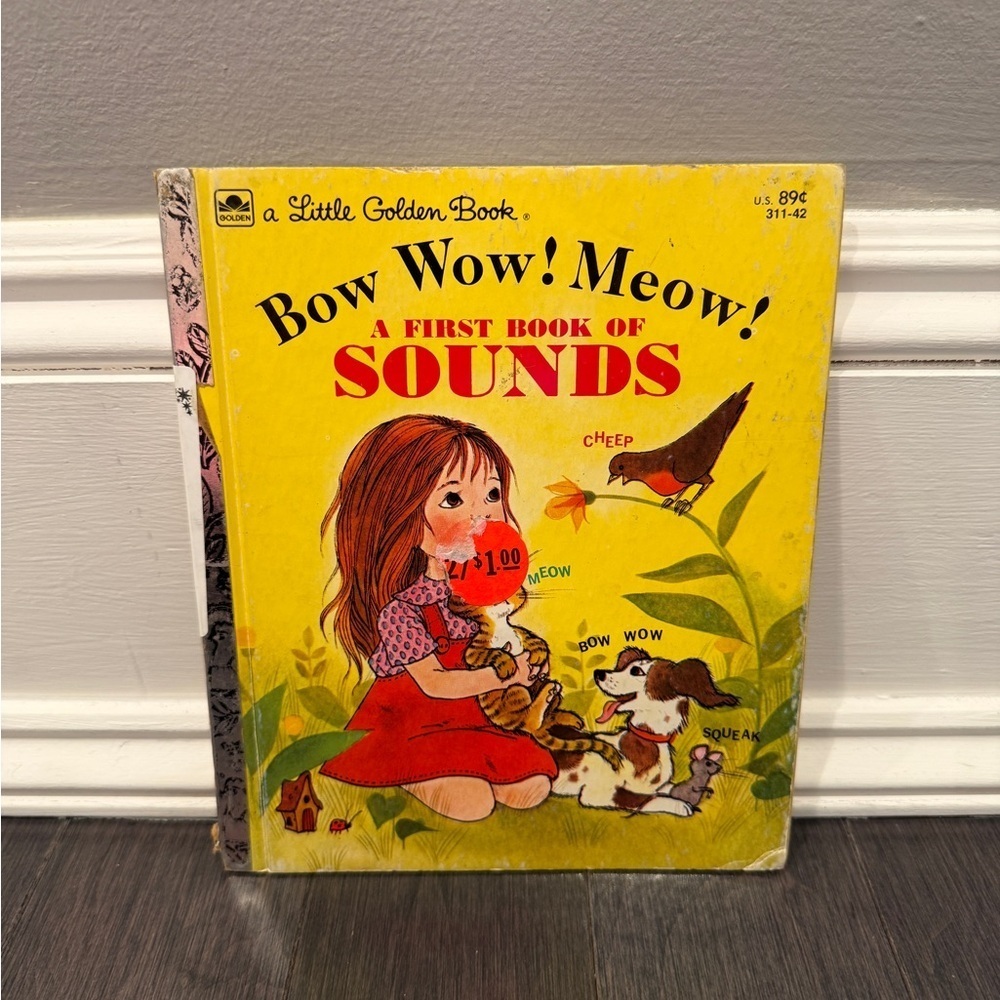 VINTAGE Little Golden Book: Bow Wow! Meow! A First Book of Sounds Hardcover